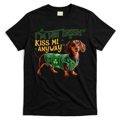 IM Not Irish But Kiss Me Anyway Dachshund St. Patrick Day T-Shirt