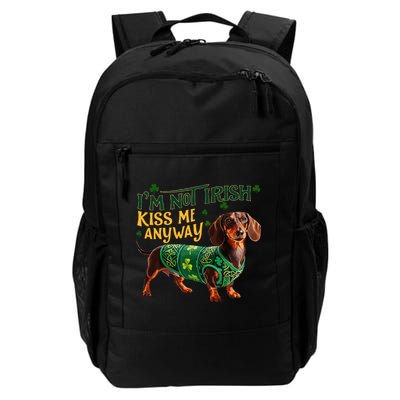 IM Not Irish But Kiss Me Anyway Dachshund St. Patrick Day Backpack