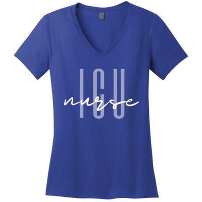 Icu Nurse Intensive Care Unit Meaningful Gift Women's V-Neck T-Shirt