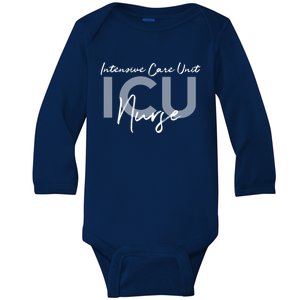 Icu Nurse Intensive Care Unit Gift Baby Long Sleeve Bodysuit