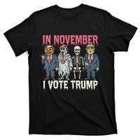 In November I Vote Trump Funny Halloween Political T-Shirt