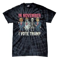 In November I Vote Trump Funny Halloween Political Tie-Dye T-Shirt