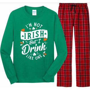 I'm Not Irish But I Drink Like One St. Patrick’s Day Long Sleeve Pajama Set