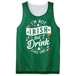 I'm Not Irish But I Drink Like One St. Patrick’s Day Mesh Reversible Basketball Jersey Tank