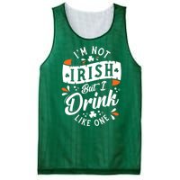 I'm Not Irish But I Drink Like One St. Patrick’s Day Mesh Reversible Basketball Jersey Tank