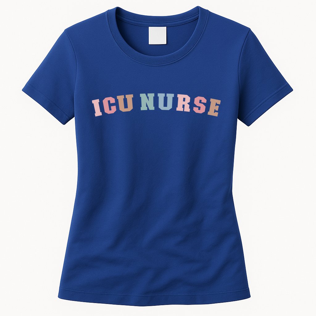 Icu Nurse Intensive Care Unit Nurse Icu Nursing Cute Gift Womens T-Shirt