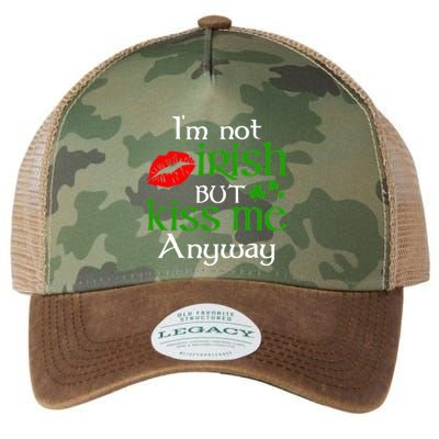 Im Not Irish But Kiss Me Anyway St. Patrick Day Irish Legacy Tie Dye Trucker Hat