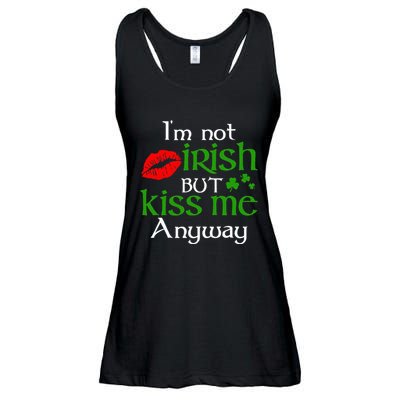 Im Not Irish But Kiss Me Anyway St. Patrick Day Irish Ladies Essential Flowy Tank