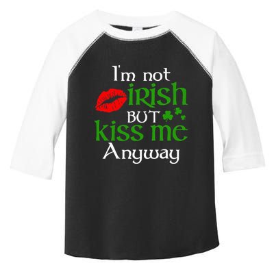 Im Not Irish But Kiss Me Anyway St. Patrick Day Irish Toddler Fine Jersey T-Shirt