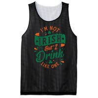 I'm Not Irish But I Drink Like One St. Patrick’s Day Mesh Reversible Basketball Jersey Tank