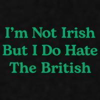 I’m Not Irish But I Do Hate The British Funny St Patrick's Day Irish British Ladies PosiCharge Tri-Blend Wicking Tank