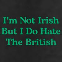 I’m Not Irish But I Do Hate The British Funny St Patrick's Day Irish British Crop Fleece Hoodie