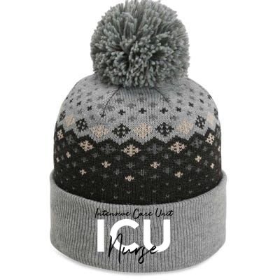 Icu Nurse Intensive Care Unit Meaningful Gift The Baniff Cuffed Pom Beanie