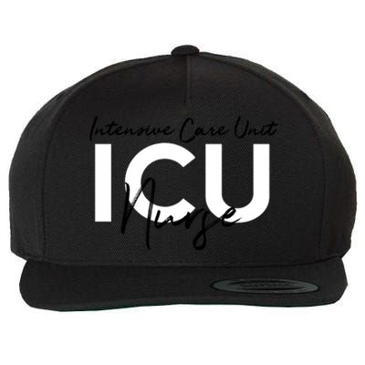 Icu Nurse Intensive Care Unit Meaningful Gift Wool Snapback Cap