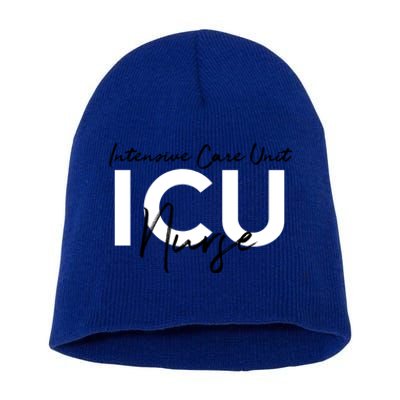 Icu Nurse Intensive Care Unit Meaningful Gift Short Acrylic Beanie