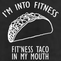 I'm Not Into Fitness Fit'ness Taco In My Mouth Golf Towel