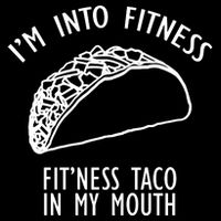 I'm Not Into Fitness Fit'ness Taco In My Mouth Visor