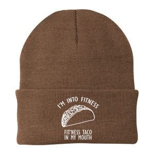 I'm Not Into Fitness Fit'ness Taco In My Mouth Knit Cap Winter Beanie