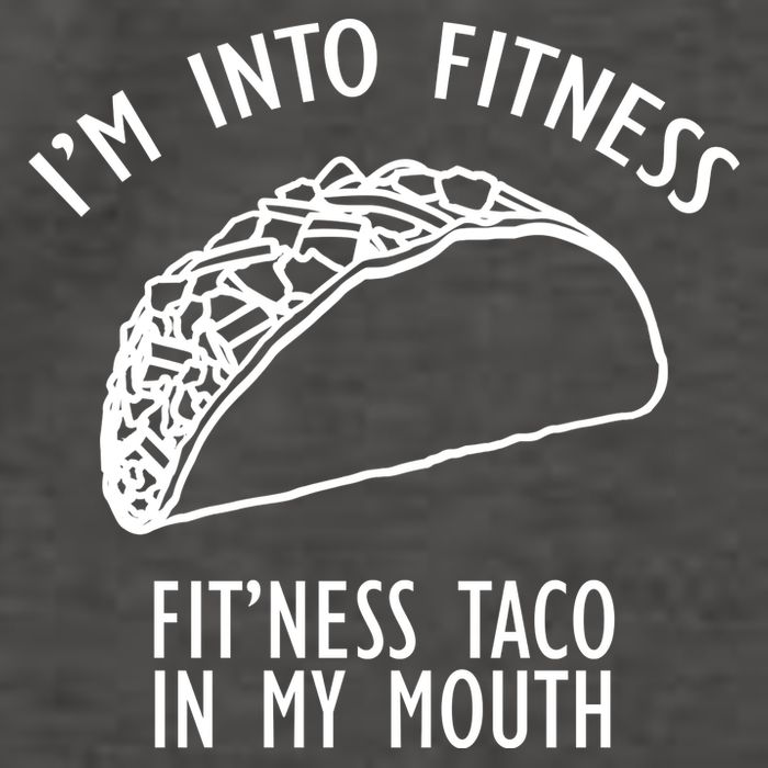 I'm Not Into Fitness Fit'ness Taco In My Mouth Vector Backpack