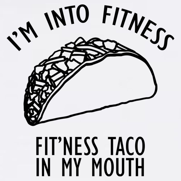 I'm Not Into Fitness Fit'ness Taco In My Mouth Garment-Dyed Sweatshirt