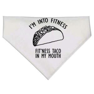 I'm Not Into Fitness Fit'ness Taco In My Mouth USA-Made Doggie Bandana