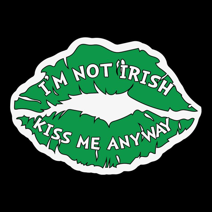 Im Not Irish Kiss Me Anyway Funny St Patricks Day City Backpack