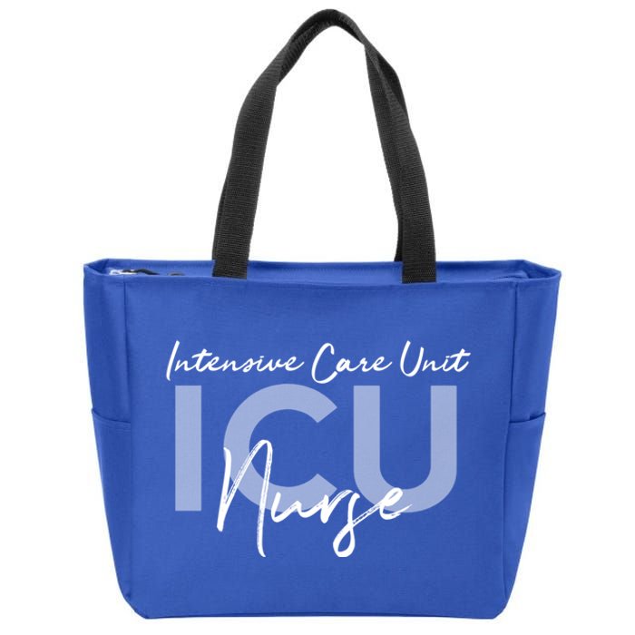 Icu Nurse Intensive Care Unit Gift Zip Tote Bag