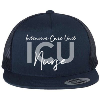 Icu Nurse Intensive Care Unit Gift Flat Bill Trucker Hat