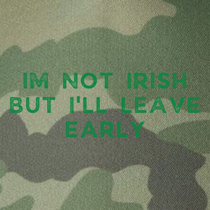 Im Not Irish But ILl Leave Early Funny Irish St Patricks Legacy Tie Dye Trucker Hat