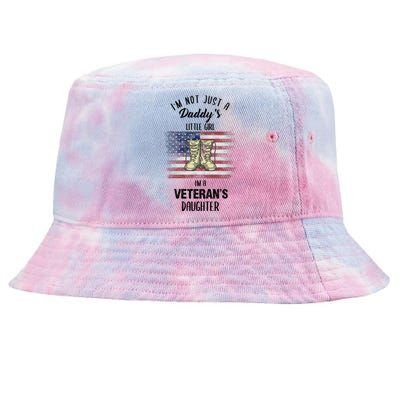 I'm Not Just Daddy's Little Girl Im A Veterans Daughter Tie-Dyed Bucket Hat