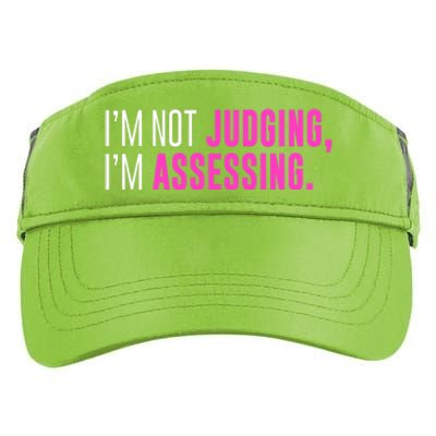 I'm Not Judging I'm Assessing Funny Sarcasm Premium Adult Drive Performance Visor