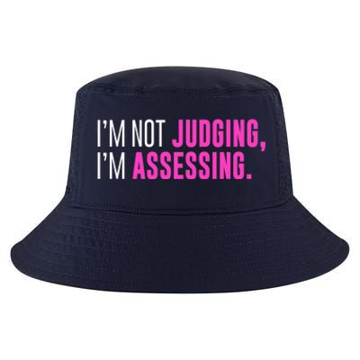 I'm Not Judging I'm Assessing Funny Sarcasm Premium Cool Comfort Performance Bucket Hat