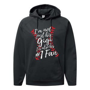 I'm Not Just His Gigi I'm His Number One Fan Baseball Cute Performance Fleece Hoodie