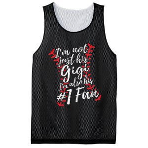 I'm Not Just His Gigi I'm His Number One Fan Baseball Cute Mesh Reversible Basketball Jersey Tank