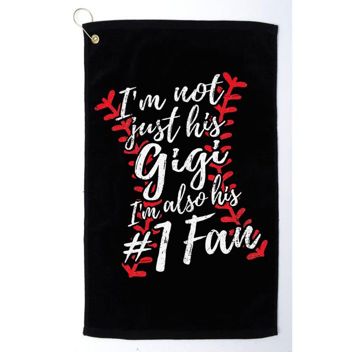 I'm Not Just His Gigi I'm His Number One Fan Baseball Cute Golf Towel