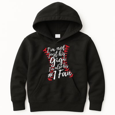 I'm Not Just His Gigi I'm His Number One Fan Baseball Cute Kids Hoodie