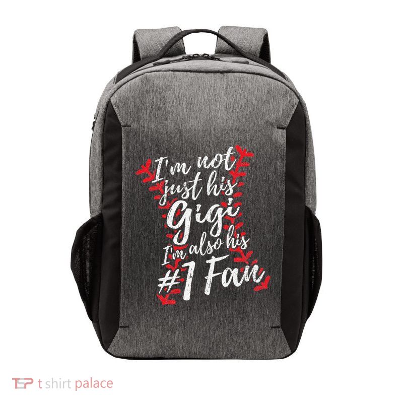 I'm Not Just His Gigi I'm His Number One Fan Baseball Cute Vector Backpack