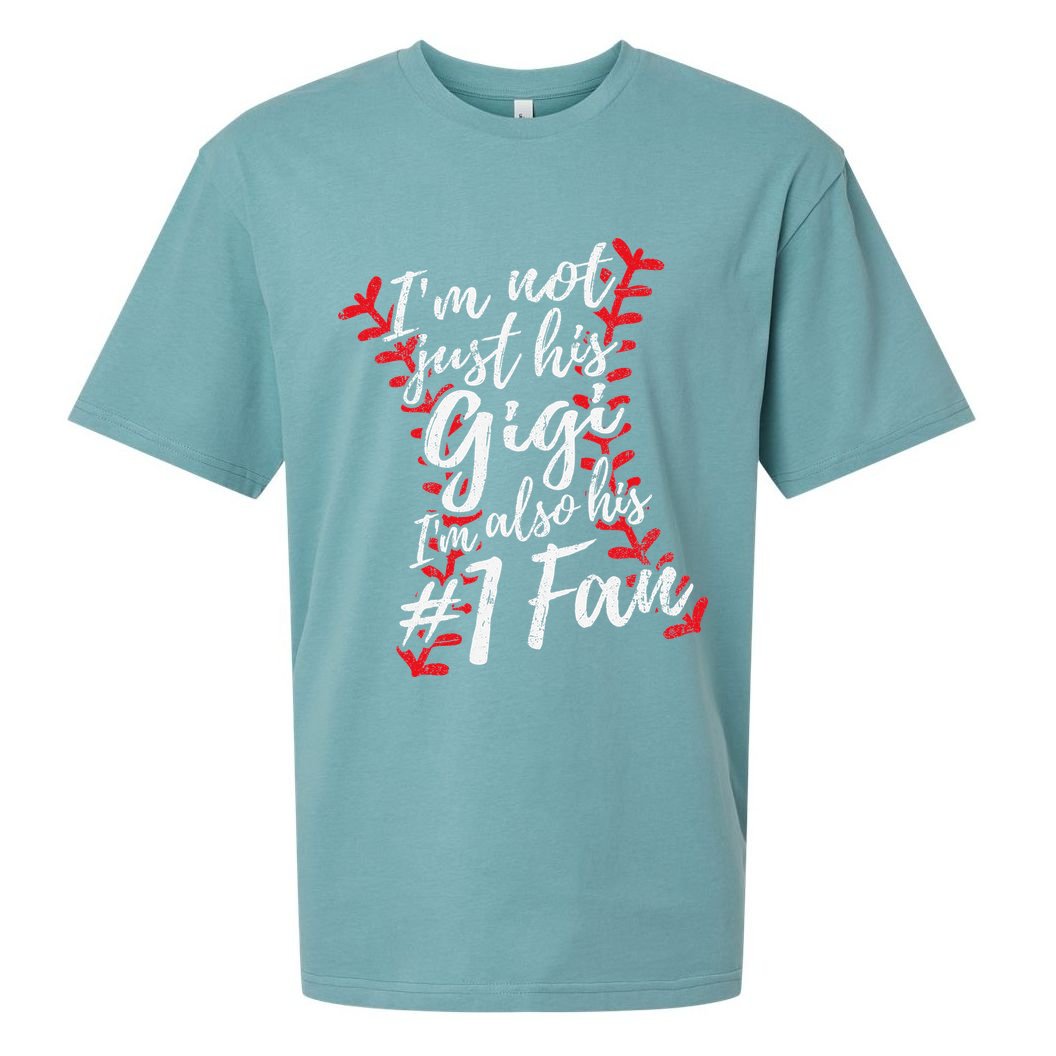 I'm Not Just His Gigi I'm His Number One Fan Baseball Cute Sueded Cloud Jersey T-Shirt