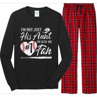 I'm Not Just His Aunt I'm His Number One Fan Baseball Long Sleeve Pajama Set