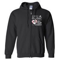 I'm Not Just His Aunt I'm His Number One Fan Baseball Full Zip Hoodie