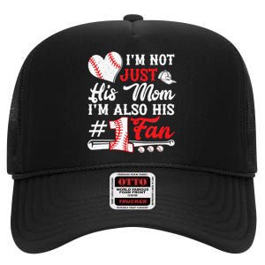 I'm Not Just His Aunt I'm His Number One Fan Baseball High Crown Mesh Back Trucker Hat