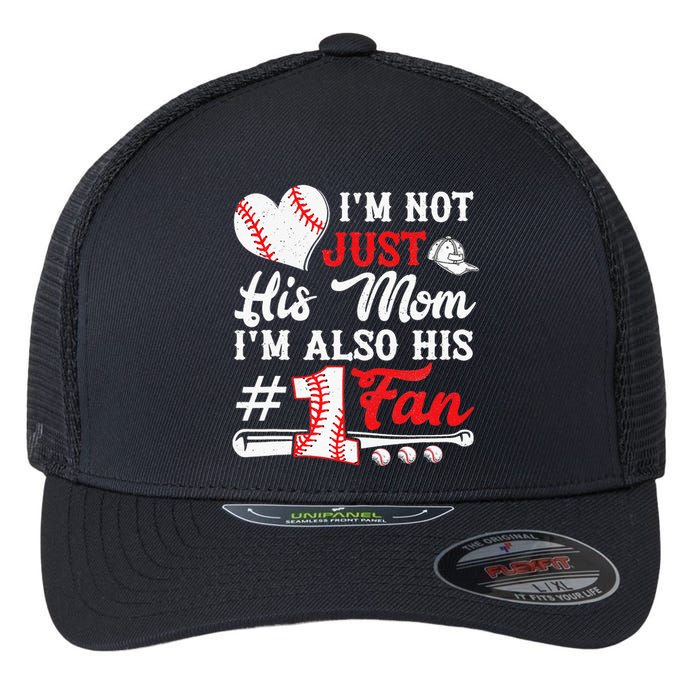 I'm Not Just His Aunt I'm His Number One Fan Baseball Flexfit Unipanel Trucker Cap