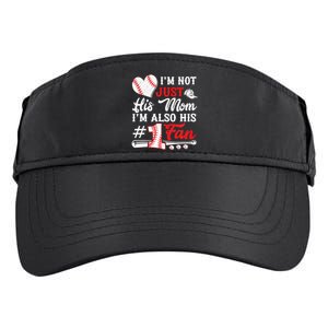 I'm Not Just His Aunt I'm His Number One Fan Baseball Adult Drive Performance Visor