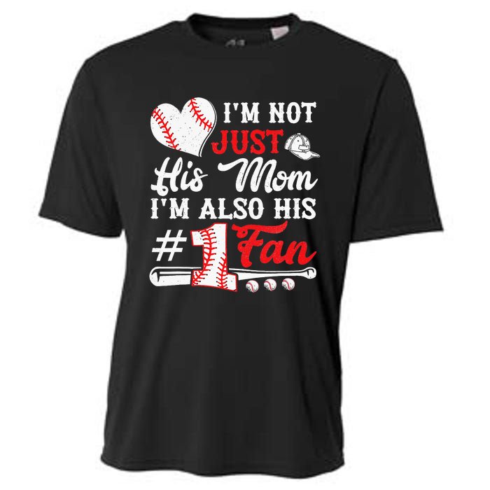 I'm Not Just His Mom I'm His Number One Fan Baseball Cute Cooling Performance Crew T-Shirt