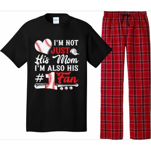 I'm Not Just His Mom I'm His Number One Fan Baseball Cute Pajama Set