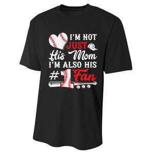 I'm Not Just His Mom I'm His Number One Fan Baseball Cute Performance Sprint T-Shirt