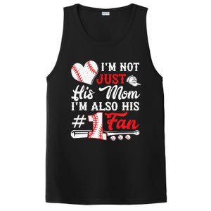 I'm Not Just His Mom I'm His Number One Fan Baseball Cute PosiCharge Competitor Tank