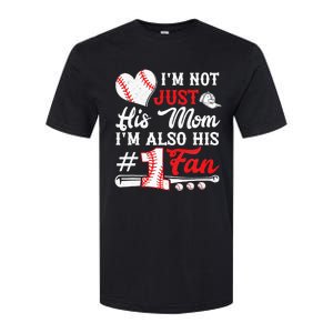 I'm Not Just His Mom I'm His Number One Fan Baseball Cute Softstyle CVC T-Shirt