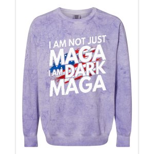 IM Not Just Maga IM Dark Maga Trump 2024 Elections Colorblast Crewneck Sweatshirt