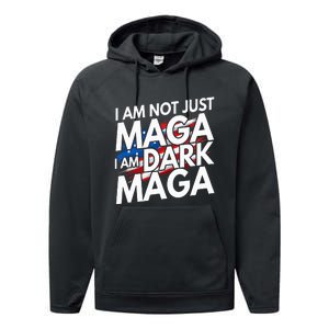 IM Not Just Maga IM Dark Maga Trump 2024 Elections Performance Fleece Hoodie